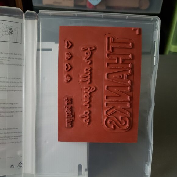 Stampin' Up! 'FOR BEING YOU' Cling Stamp Set (Used) - Picture 4 of 6